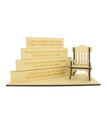 18mm Stacking Blocks Set with 'Heaven seems so far away...' Wording Plaques